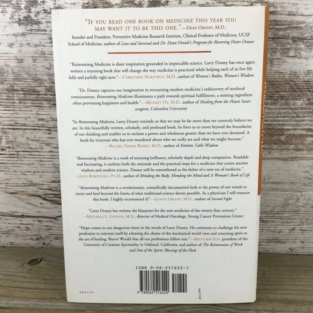 Reinventing Medicine By Larry Dossey Hardcover Beyond Mind-Body Healing First Ed